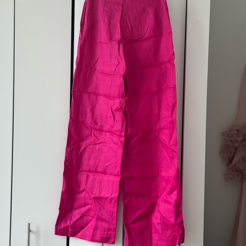 Mango Fuchsia Trousers